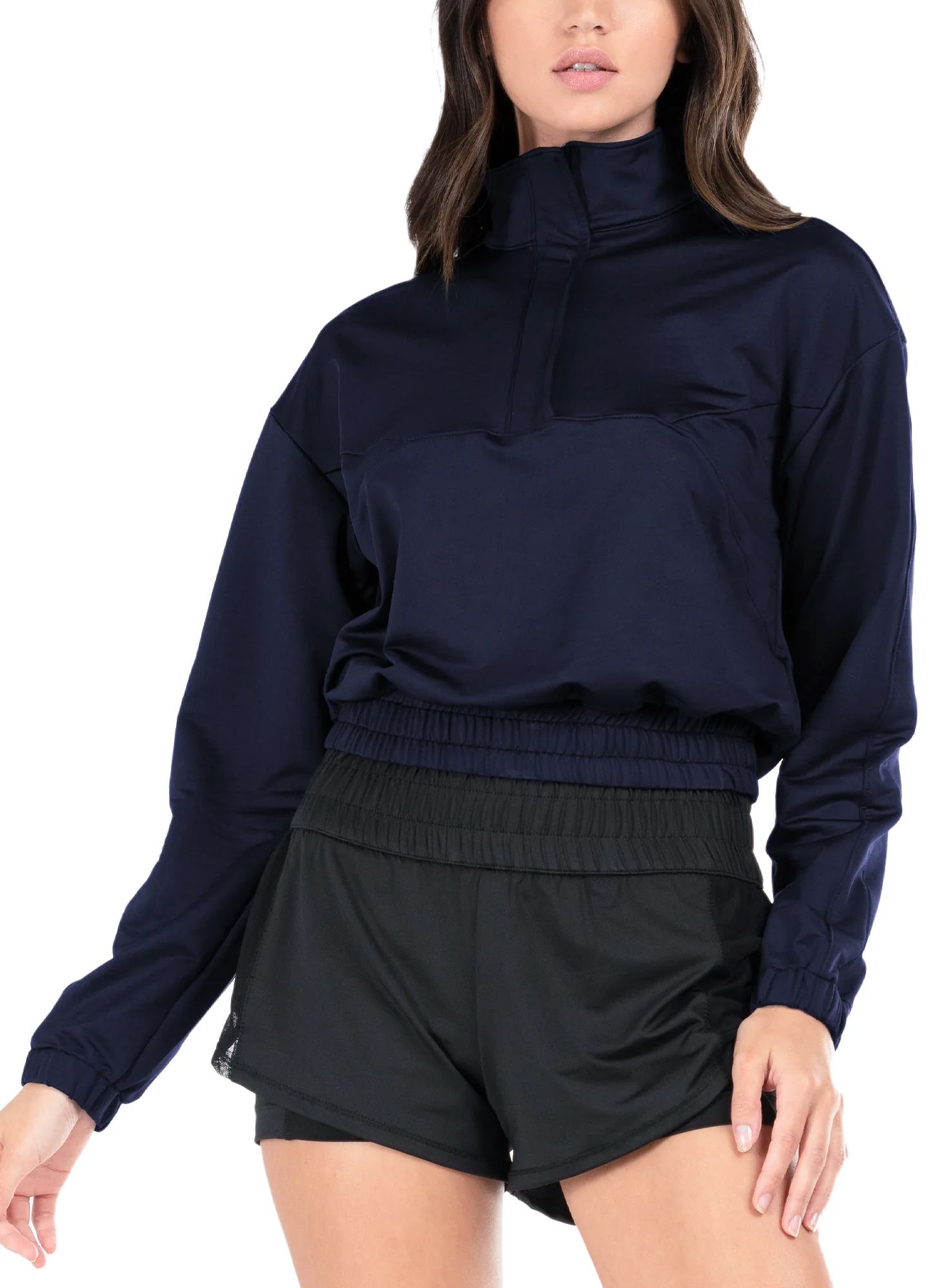 Lucky In Love Women's Mock Neck Tennis Pullover product image