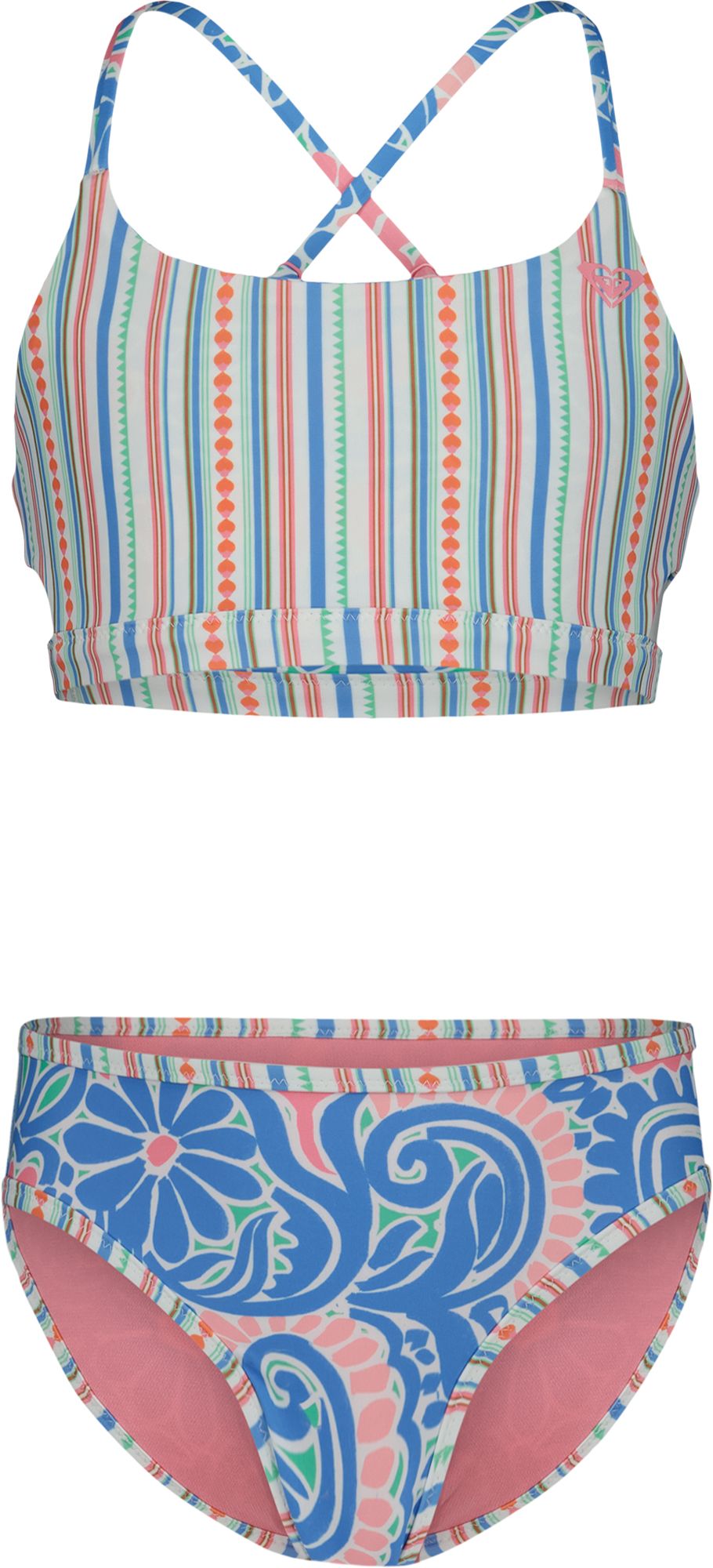 Roxy Girls' Cascais Floral Reversible Bikini Set product image