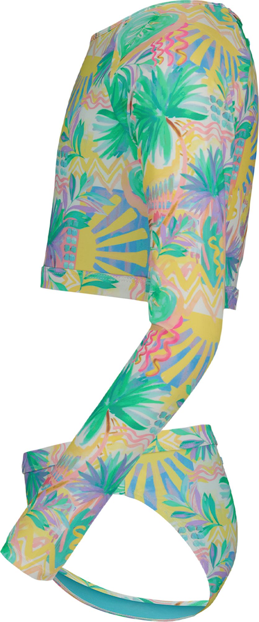 Roxy Girls' Palm Sun Long Sleeve Crop Raglan Swim Set product image
