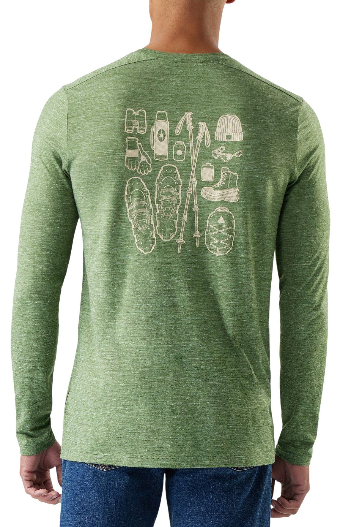 SmartWool Men's Merino Hemp Blend Gear Up Long Sleeve Graphic T-Shirt product image