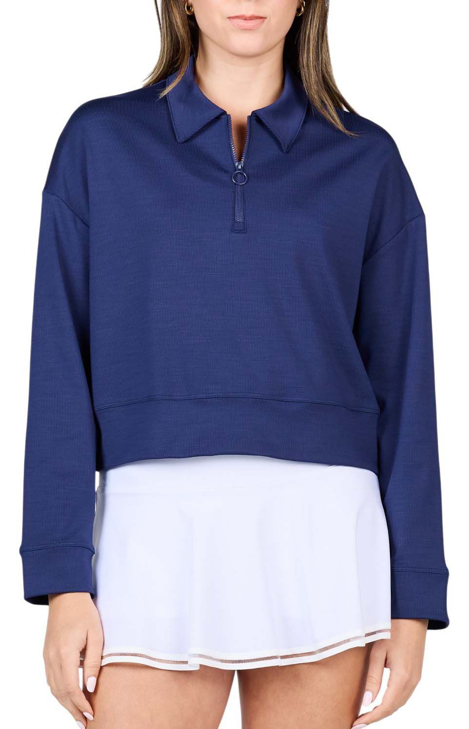 Sofibella Women's Staples 21" ¼ Zip Tennis Pullover product image