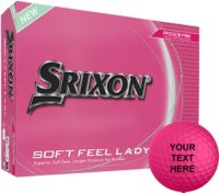 Srixon Women's 2025 Soft Feel Lady Pink Personalized Golf Balls