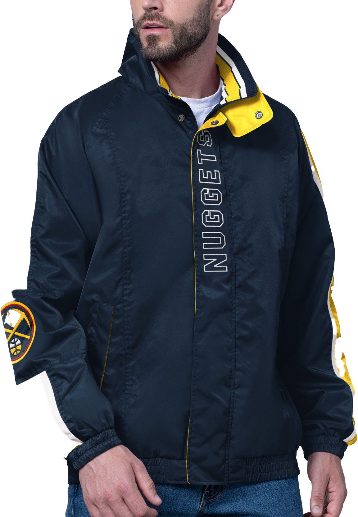 Starter Men's Denver Nuggets Blue Freestyle Jacket product image