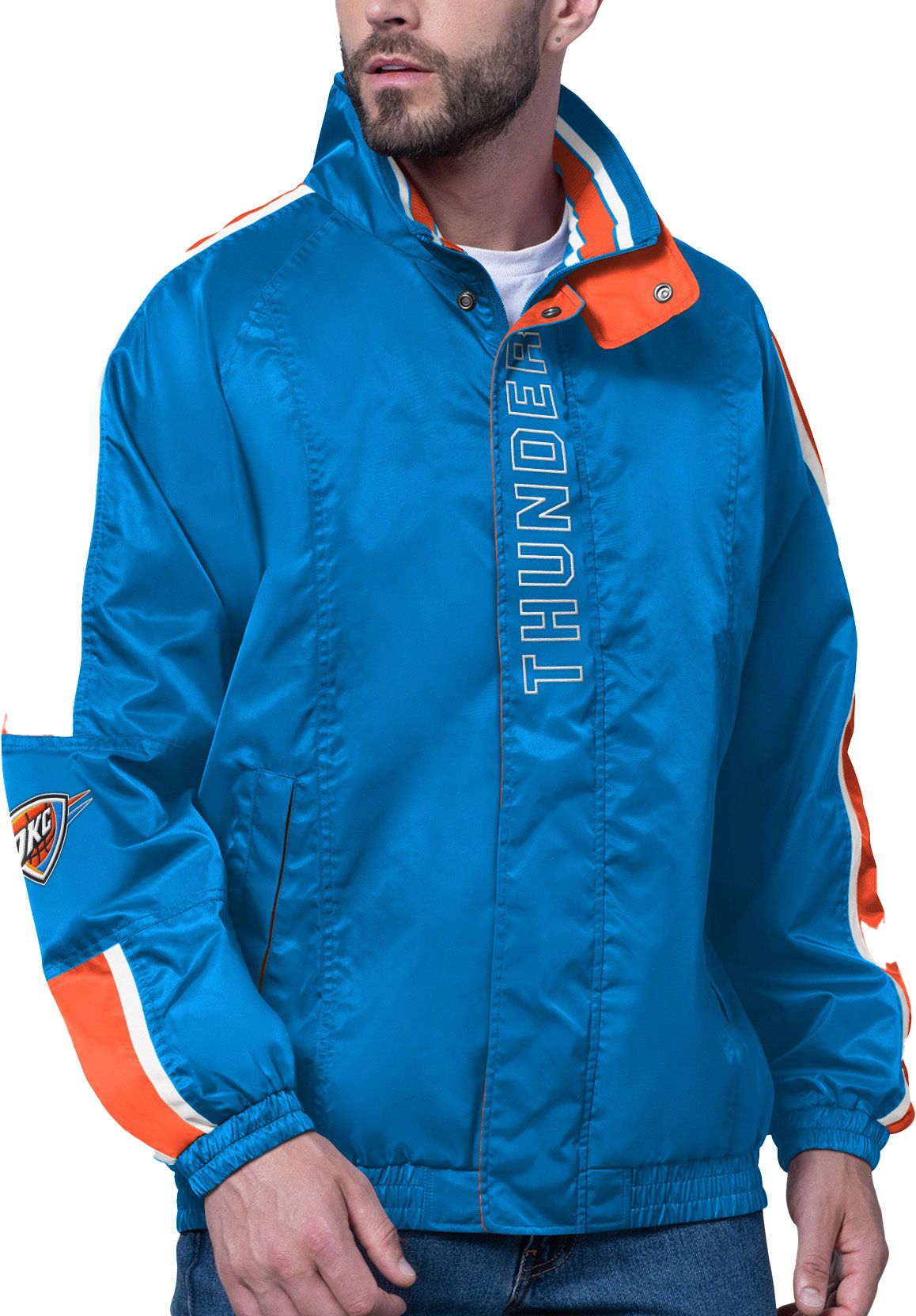 Starter Men's Oklahoma City Thunder Blue Freestyle Jacket product image