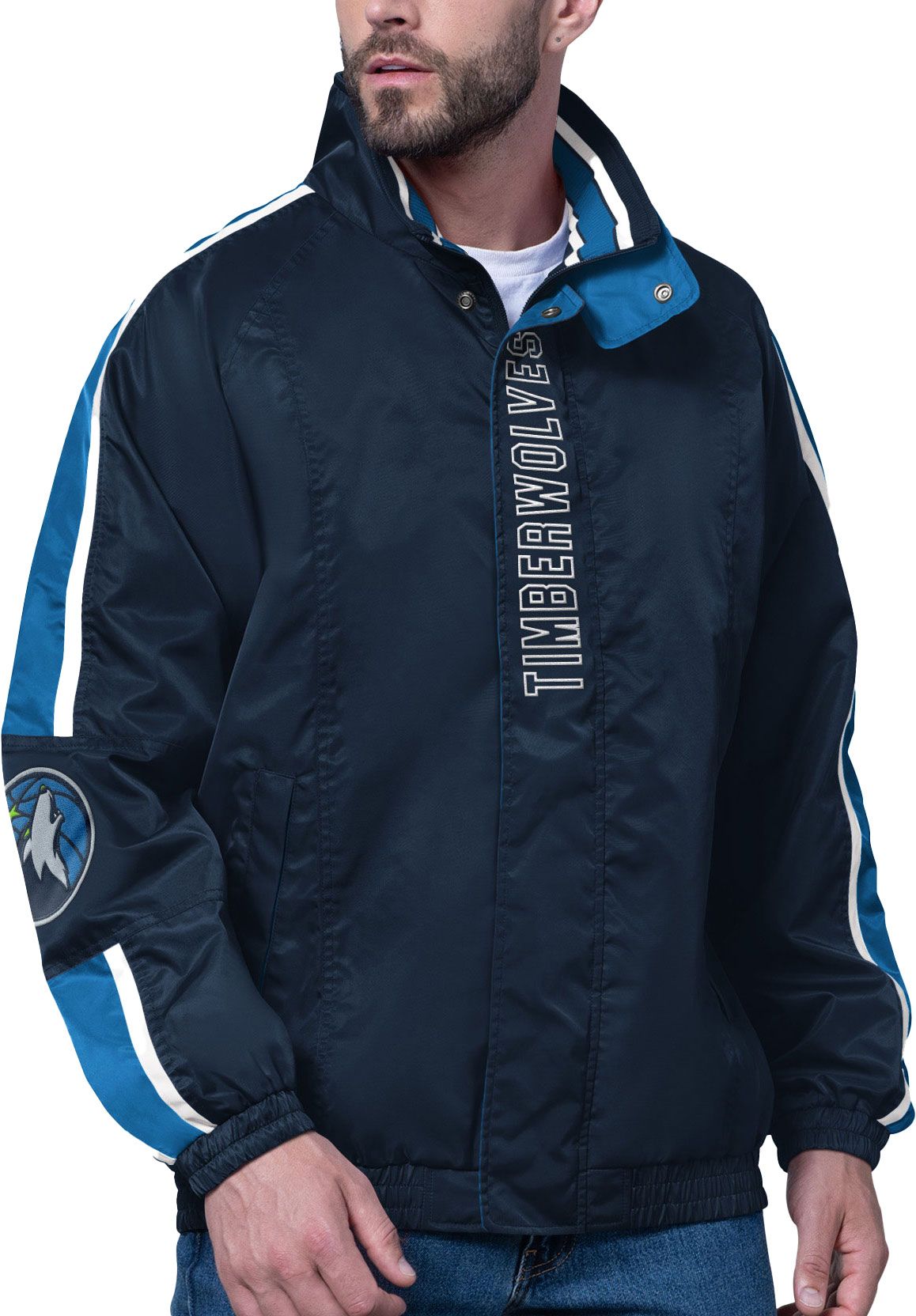 Starter Men's Minnesota Timberwolves Blue Freestyle Jacket product image