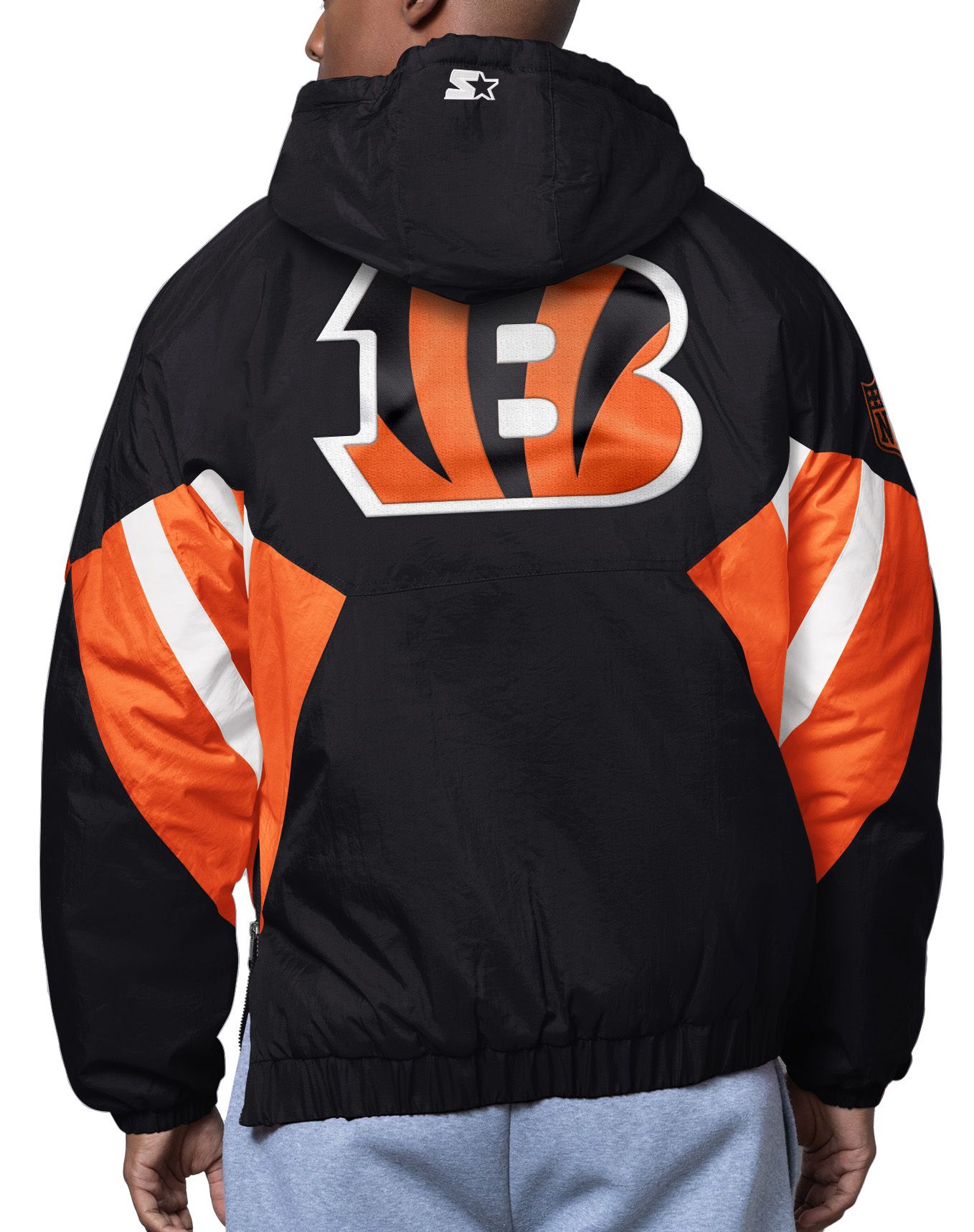 Starter Men's Cincinnati Bengals Line Up 1/2 Zip Jacket | Dick's