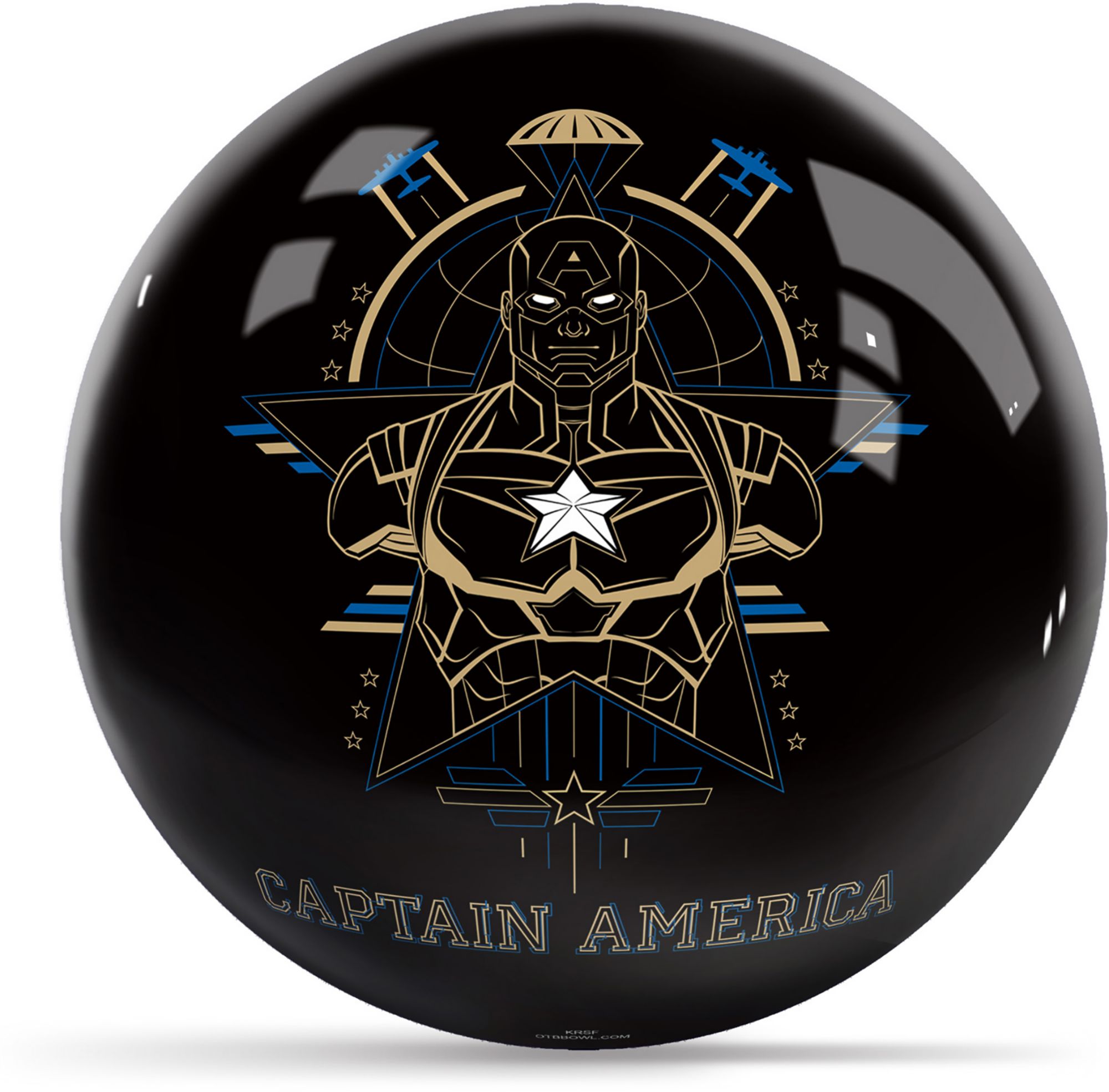 Strikeforce Marvel Avengers Captain America Logos Bowling Ball product image