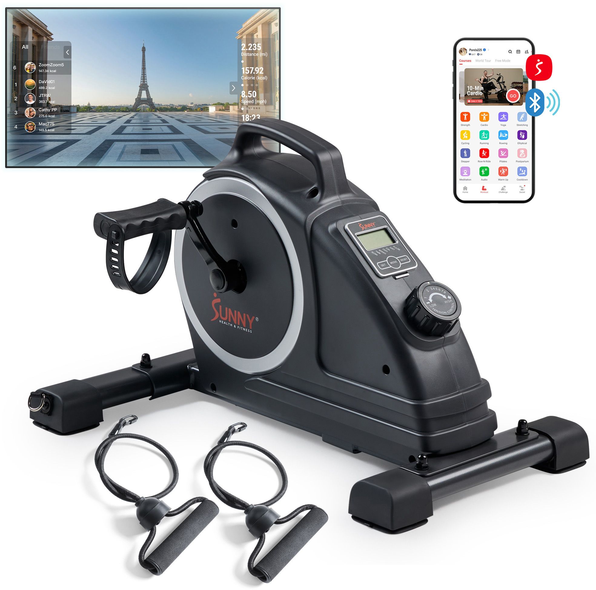 Sunny Health & Fitness Smart Mini Pedal Cycle product image
