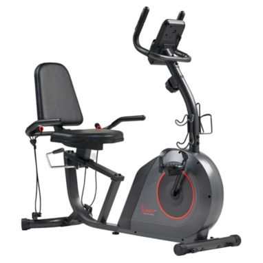 sorry, Sunny Health & Fitness Smart Recumbent Bike with Bands is currently out of stock