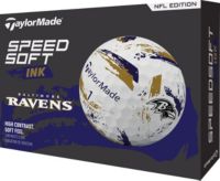 TaylorMade 2025 SpeedSoft Ink Baltimore Ravens Golf Balls | Golf