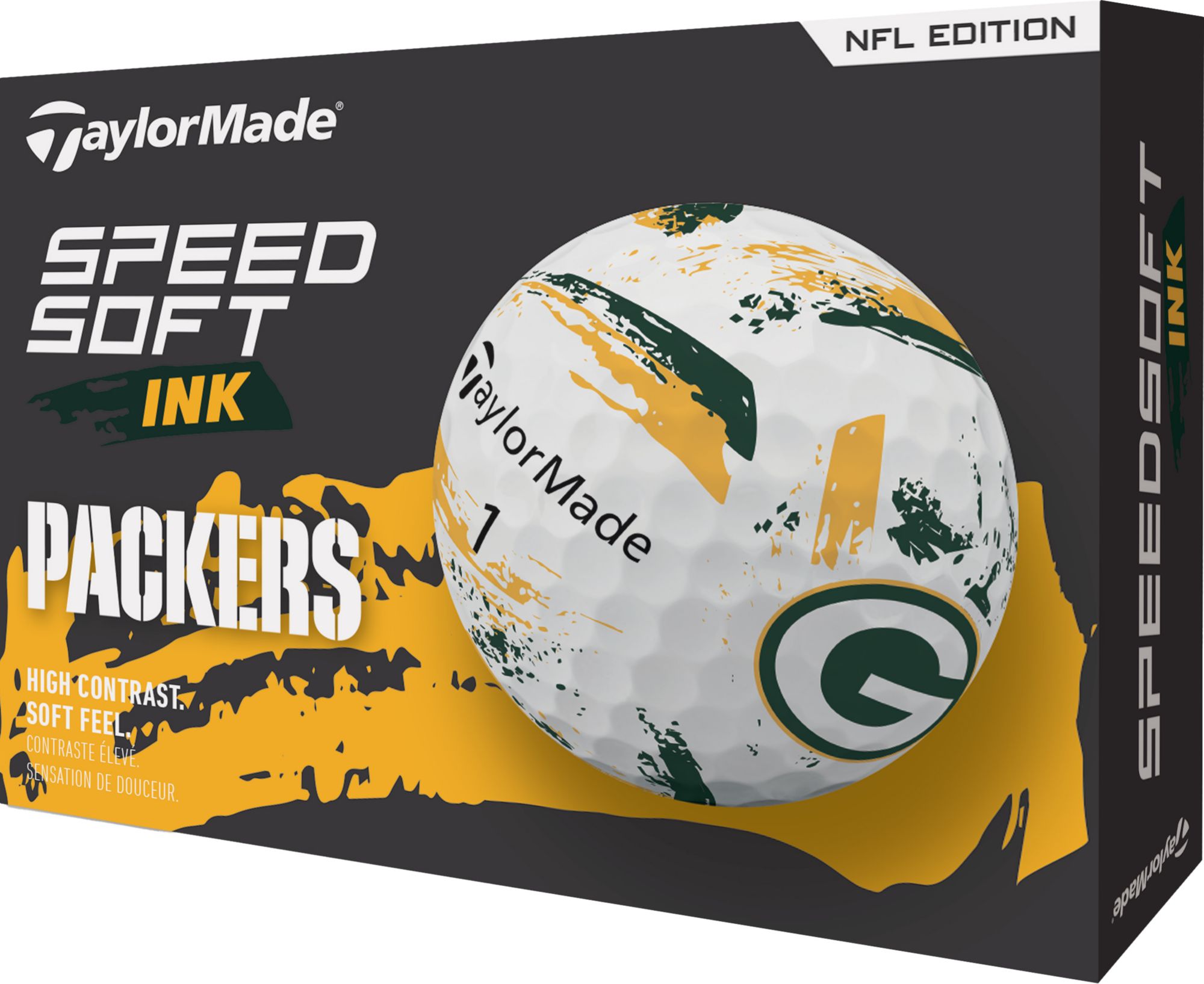 TaylorMade 2025 SpeedSoft Ink Green Bay Packers Golf Balls product image