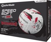 TaylorMade 2025 SpeedSoft Ink Tampa Bay Buccaneers Golf Balls