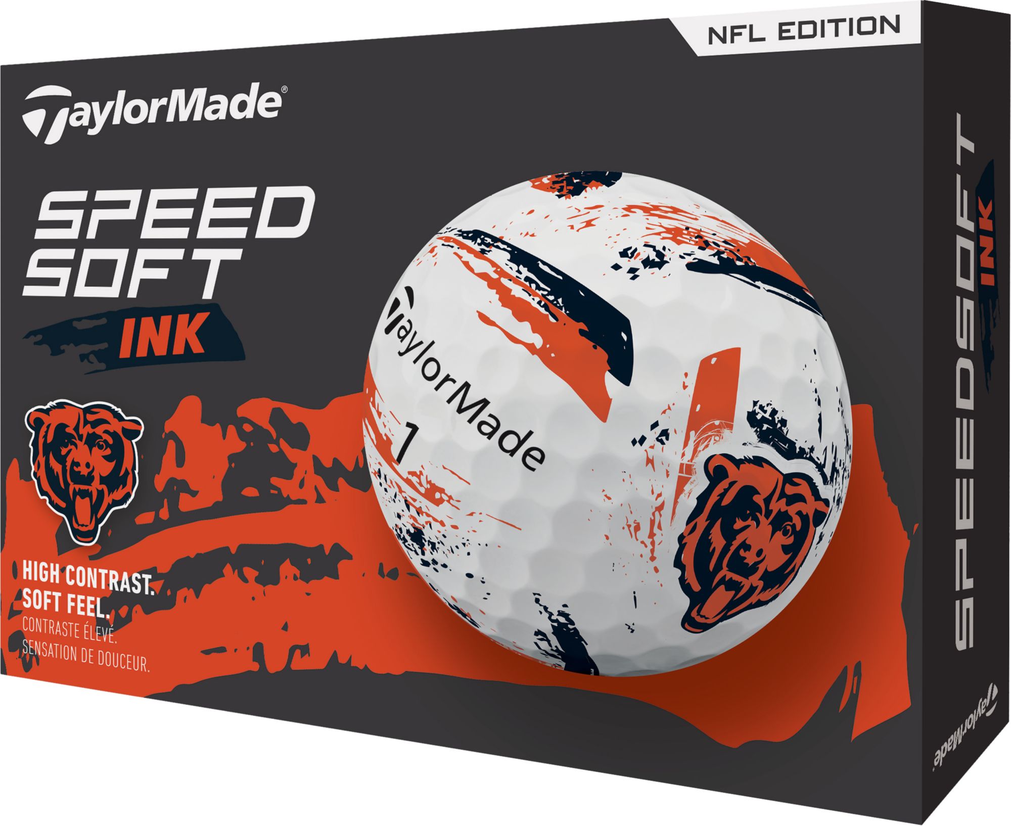 TaylorMade 2025 SpeedSoft Ink Chicago Bears Golf Balls product image