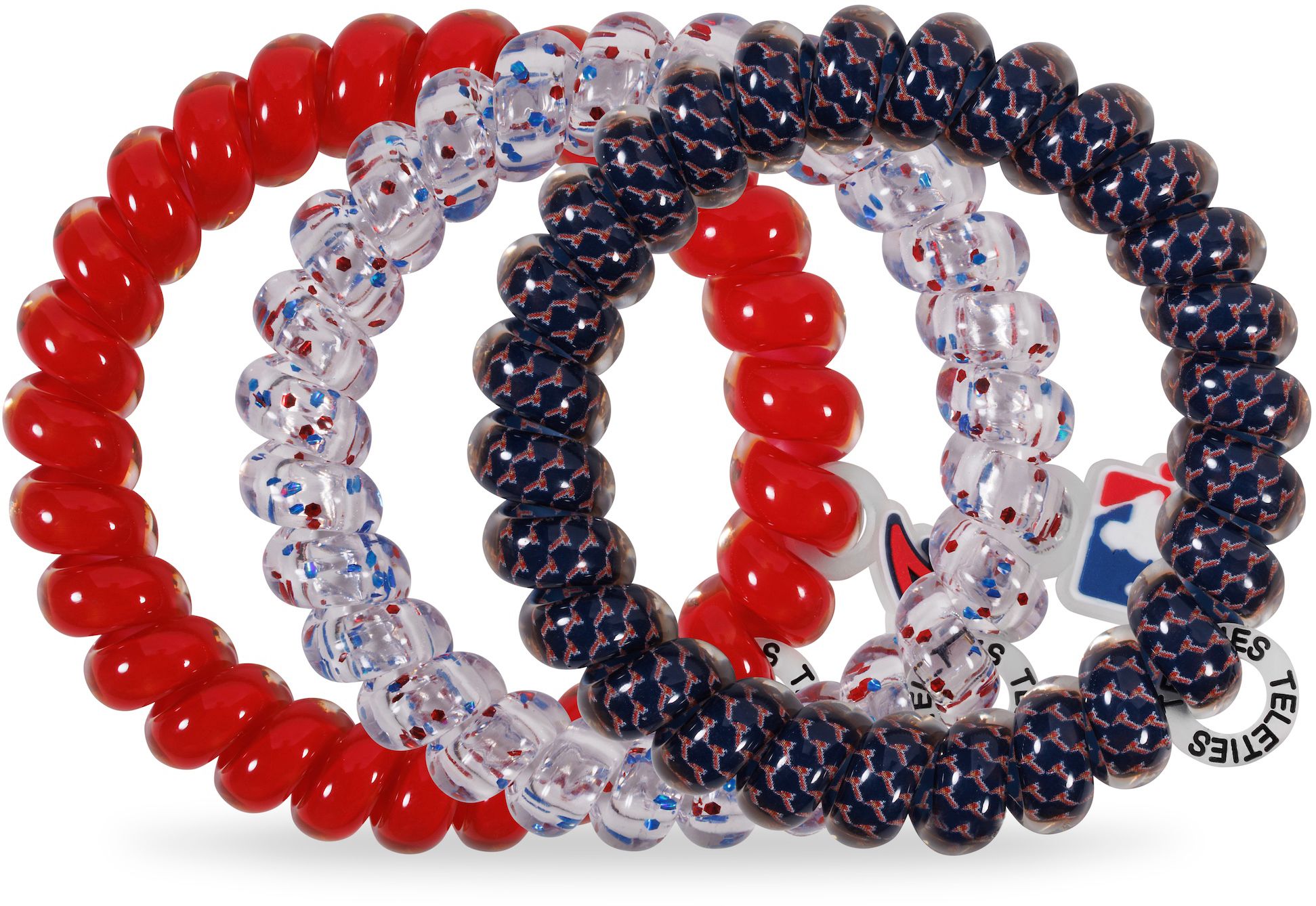 Teleties Atlanta Braves Large Hair Ties product image