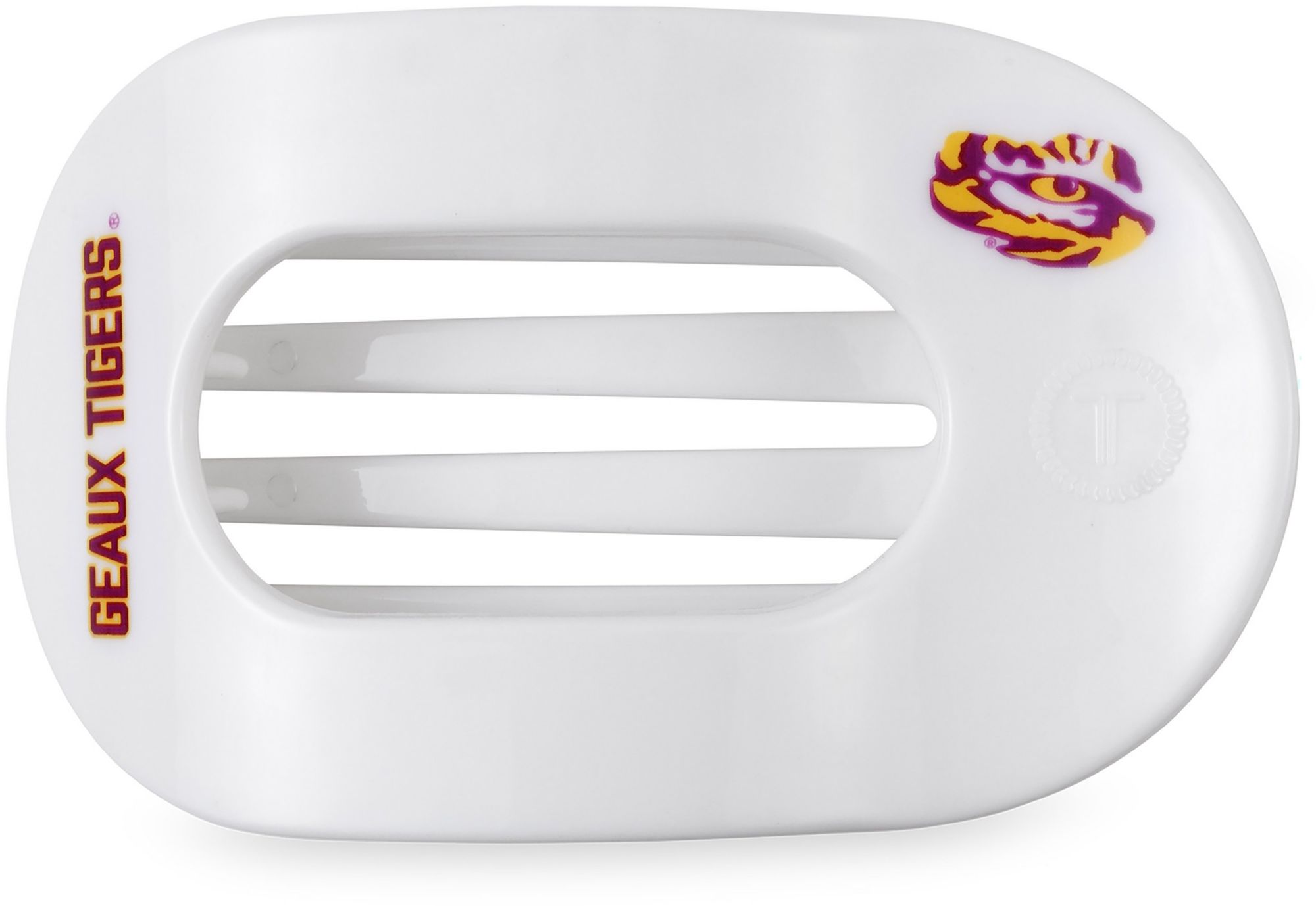 Teleties Women's LSU Tigers White Large Flat Clip product image