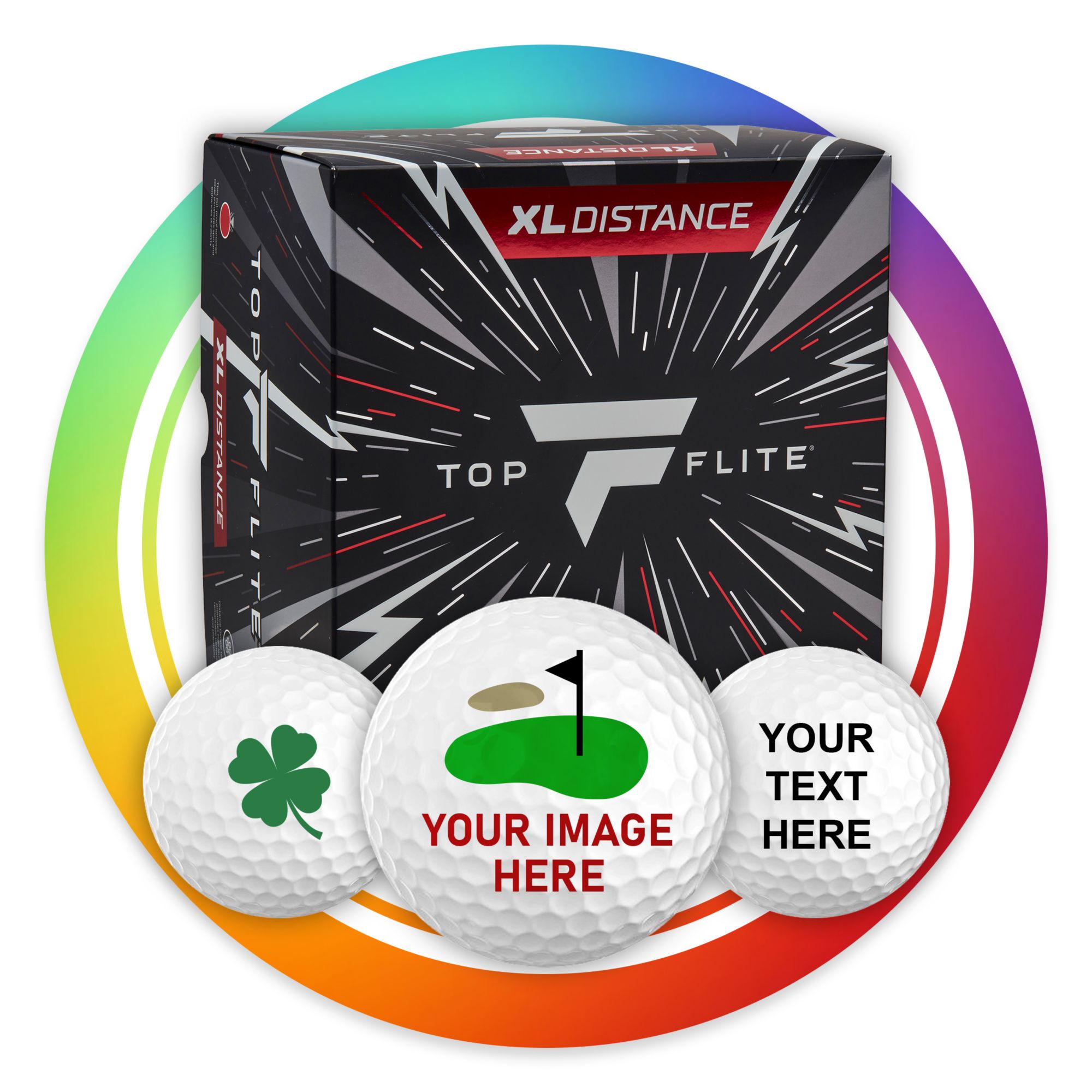 Top Flite XL Distance Personalized Golf Balls - 48 Pack product image
