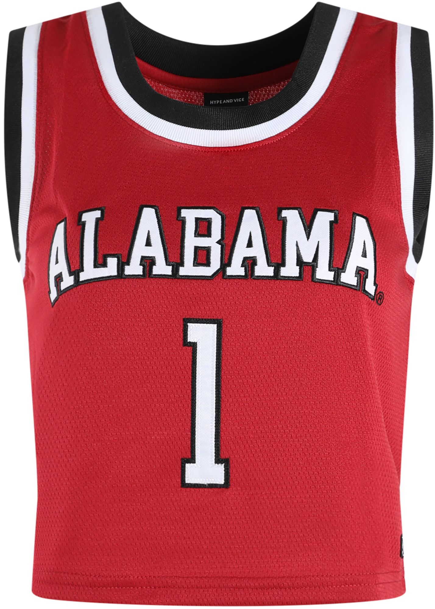 Hype and Vice Women's Alabama Crimson Tide Crimson Elevated Cropped Jersey product image
