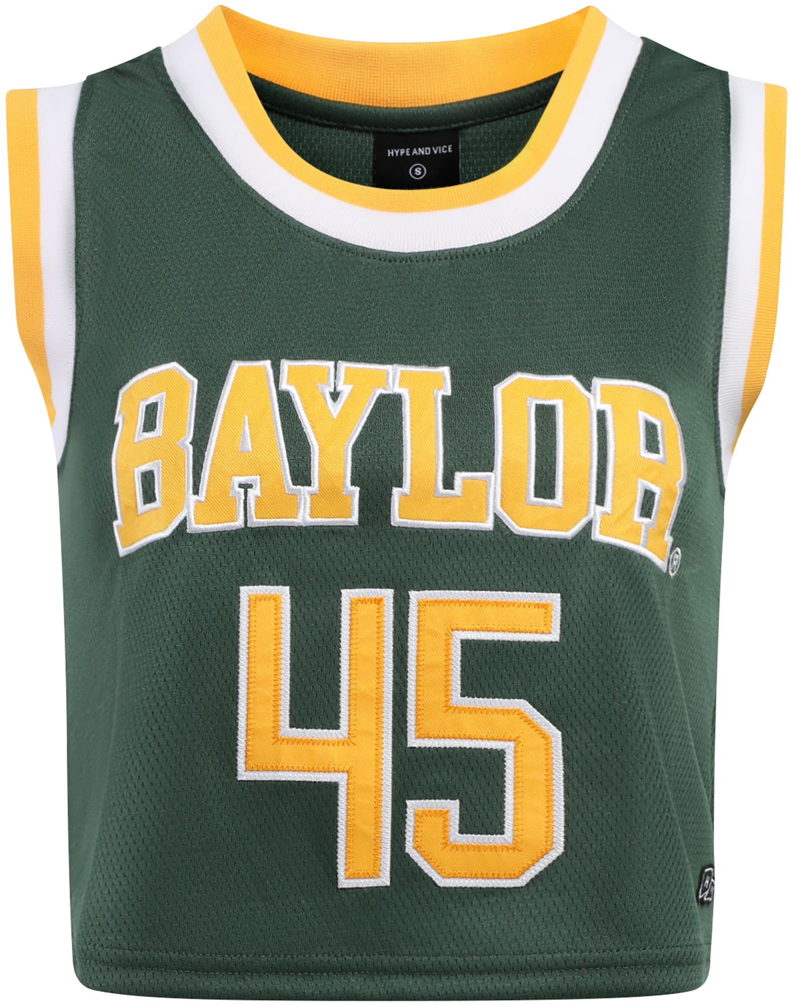 Hype and Vice Women's Baylor Bears Green Elevated Cropped Jersey product image