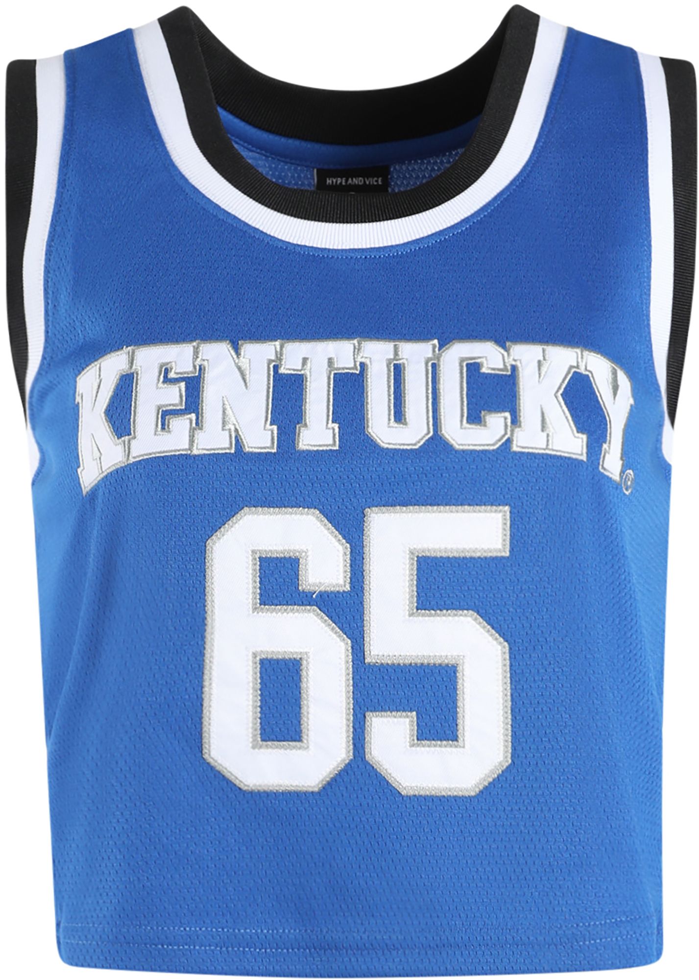 Hype and Vice Women's Kentucky Wildcats Royal Elevated Cropped Jersey product image