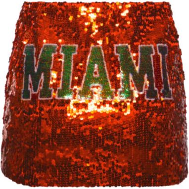 sorry, Hype and Vice Women's Miami Hurricanes Orange Sequin Skirt is currently out of stock