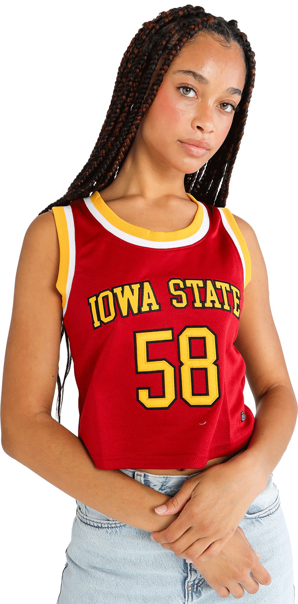 Hype and Vice Women's Iowa State Cyclones Crimson Elevated Cropped Jersey product image