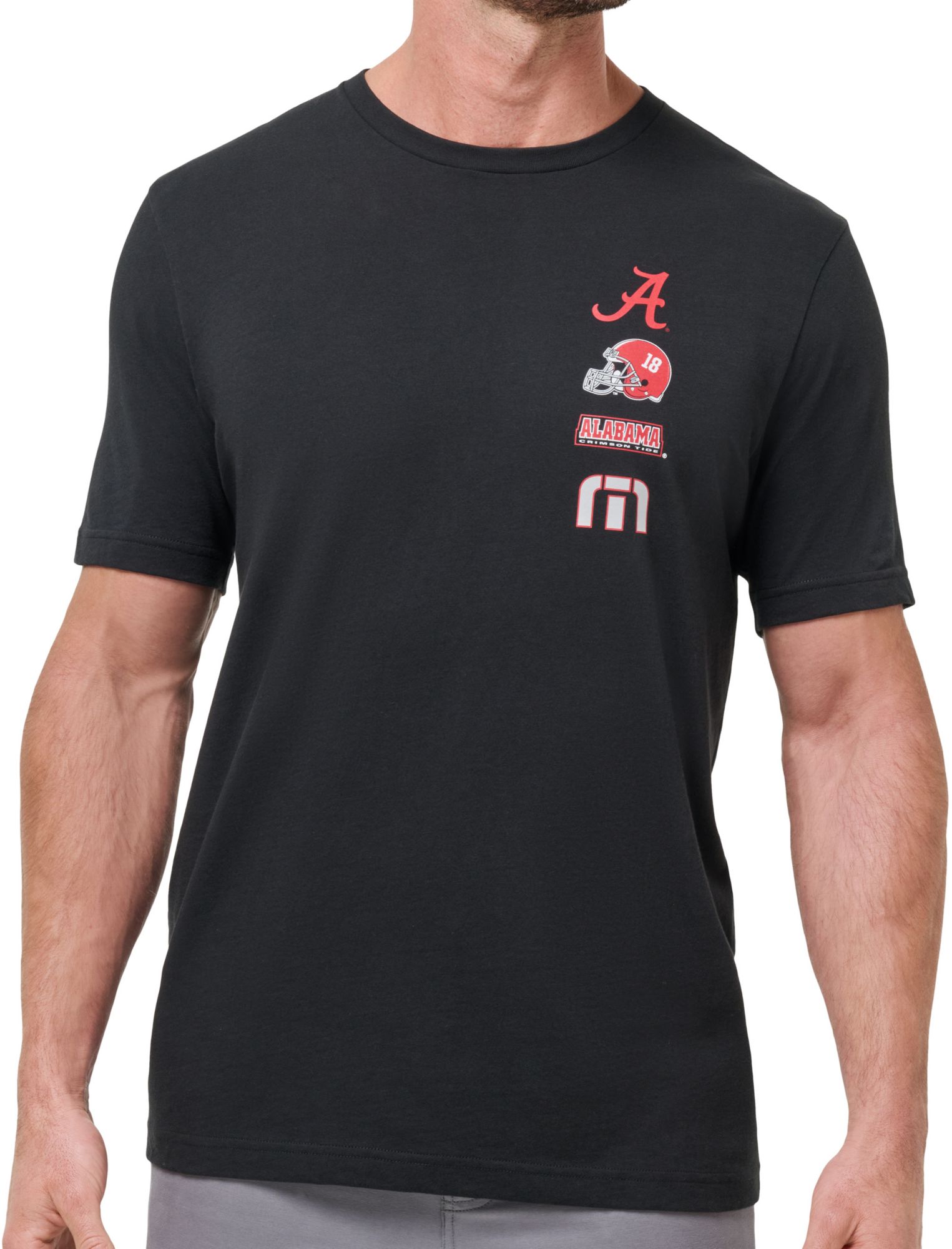 TravisMathew Men's Alabama Crimson Tide Black Playoffs Short Sleeve T-Shirt product image
