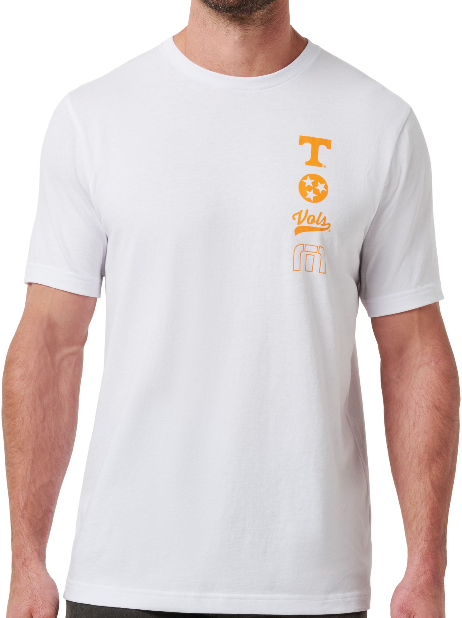 TravisMathew Men's Tennessee Volunteers White Playoffs Short Sleeve T-Shirt product image