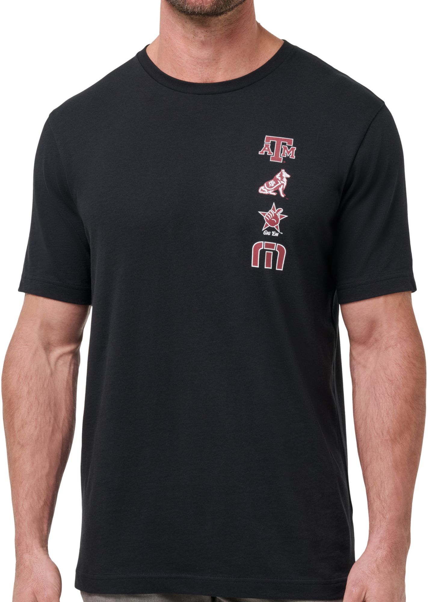 TravisMathew Men's Texas A&M Aggies Black Playoffs Short Sleeve T-Shirt product image