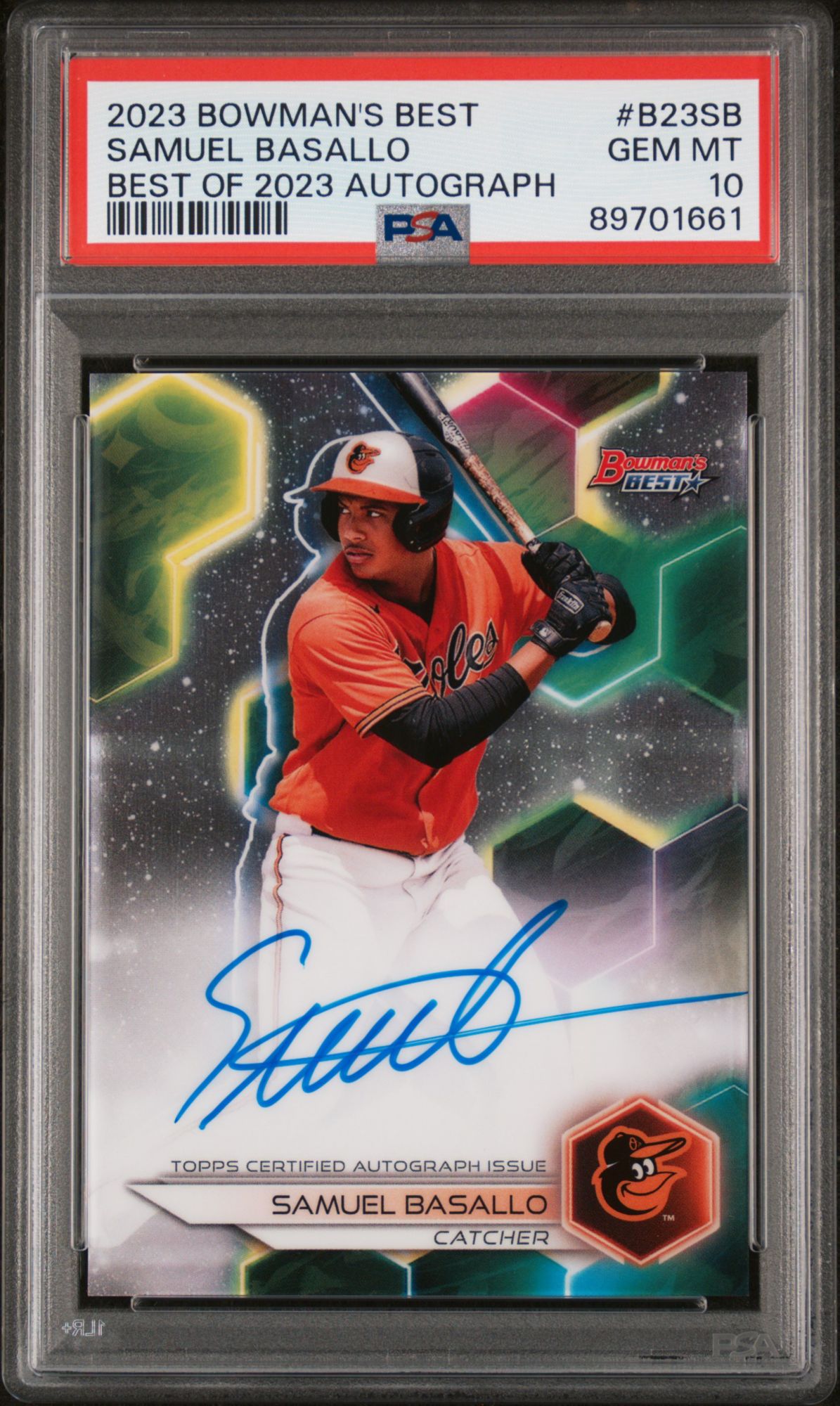 2023 Bowman'S Best Best Of 2023 Autographs B23SB Samuel Basallo PSA 10 product image