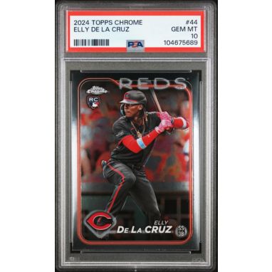 2024 Topps Chrome 44 Elly De La Cruz PSA 10 | Dick's Sporting Goods