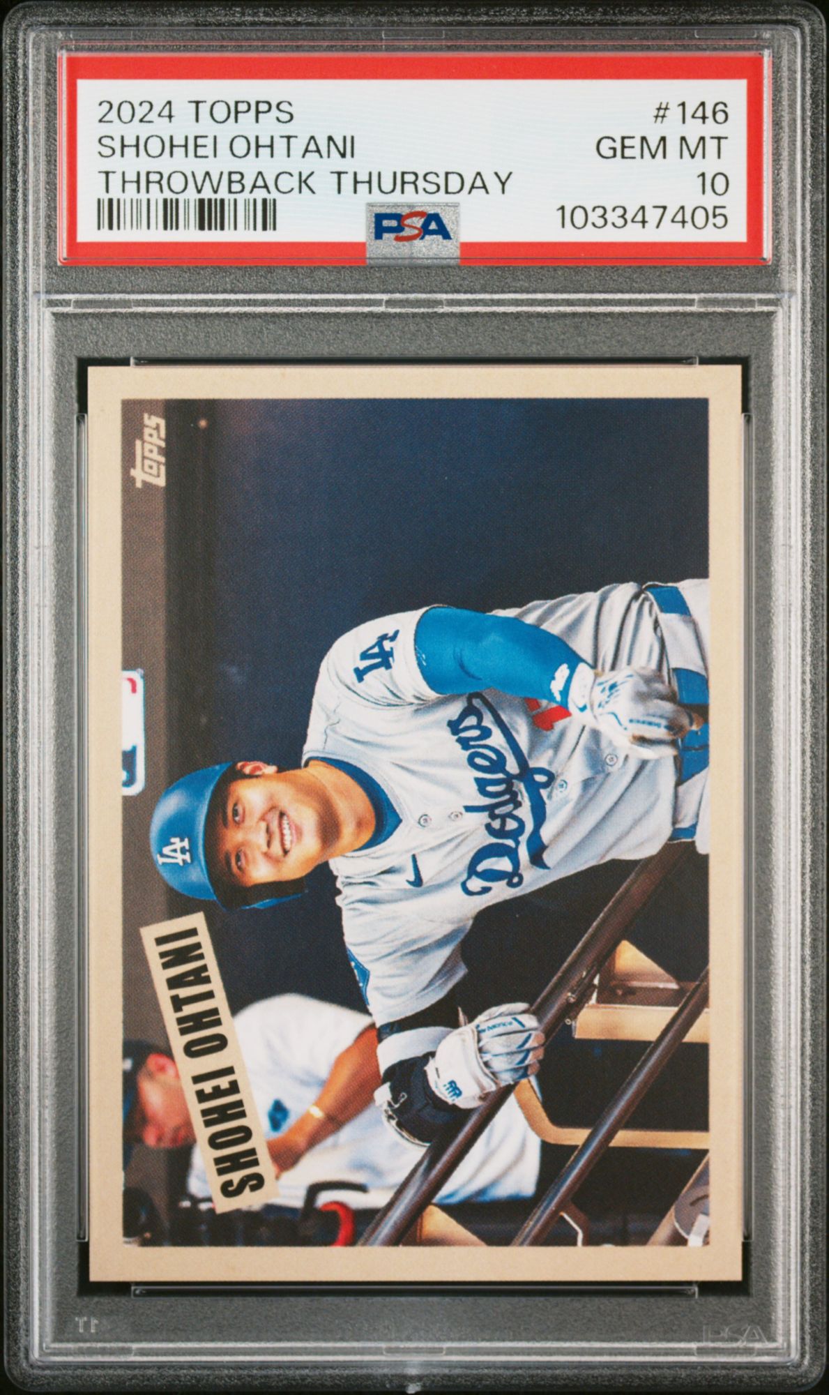 2024 Topps Throwback Thursday 146 Shohei Ohtani PSA 10 product image