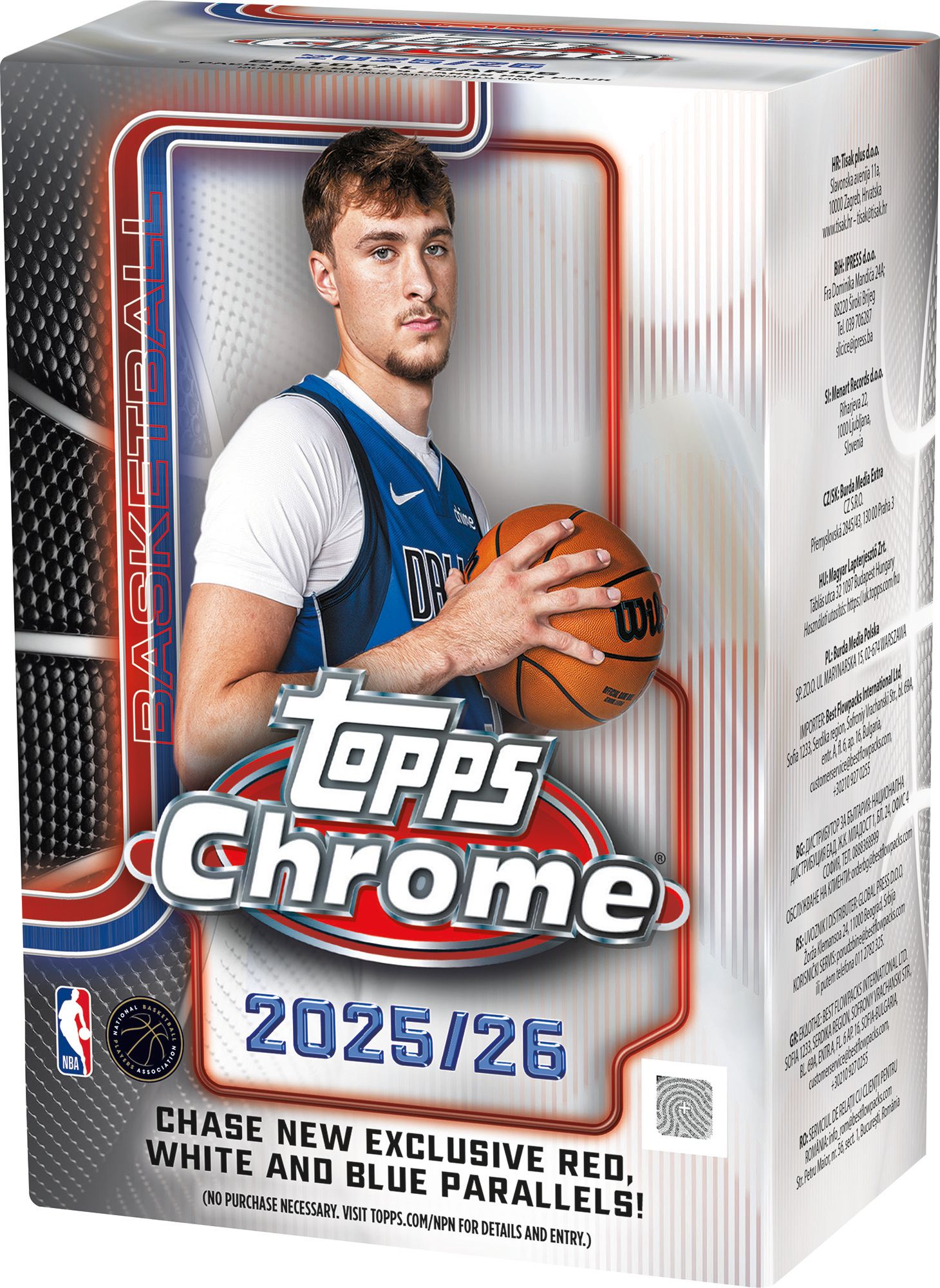 2025-26 Topps Chrome Basketball Value Box product image