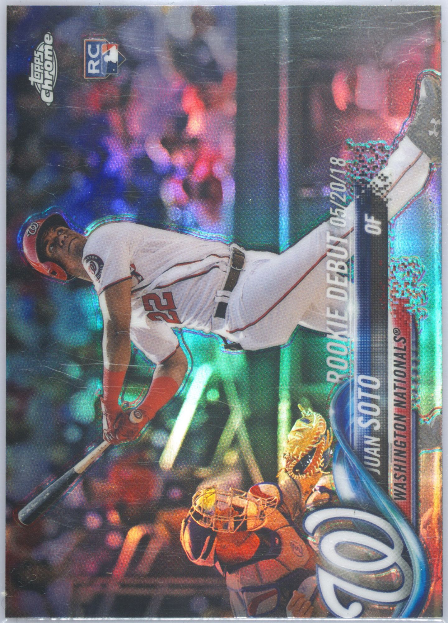 2018 Topps Chrome Update HMT98 Juan Soto Refractor PSA 9 product image