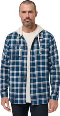 メンズウェア GOOLD GOLF ROCKERS PREMIUM FLANNEL CHECK TravisMathew Men's Cloud Flannel Hooded Golf Jacket | Dick's