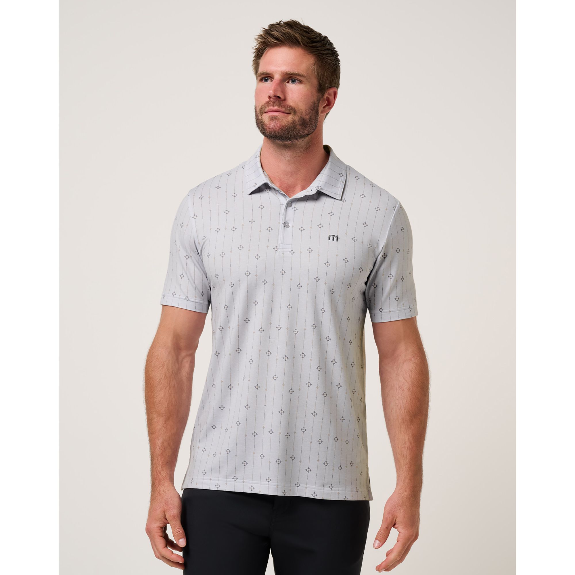 TravisMathew Men's Featherweight Deco Golf Polo product image