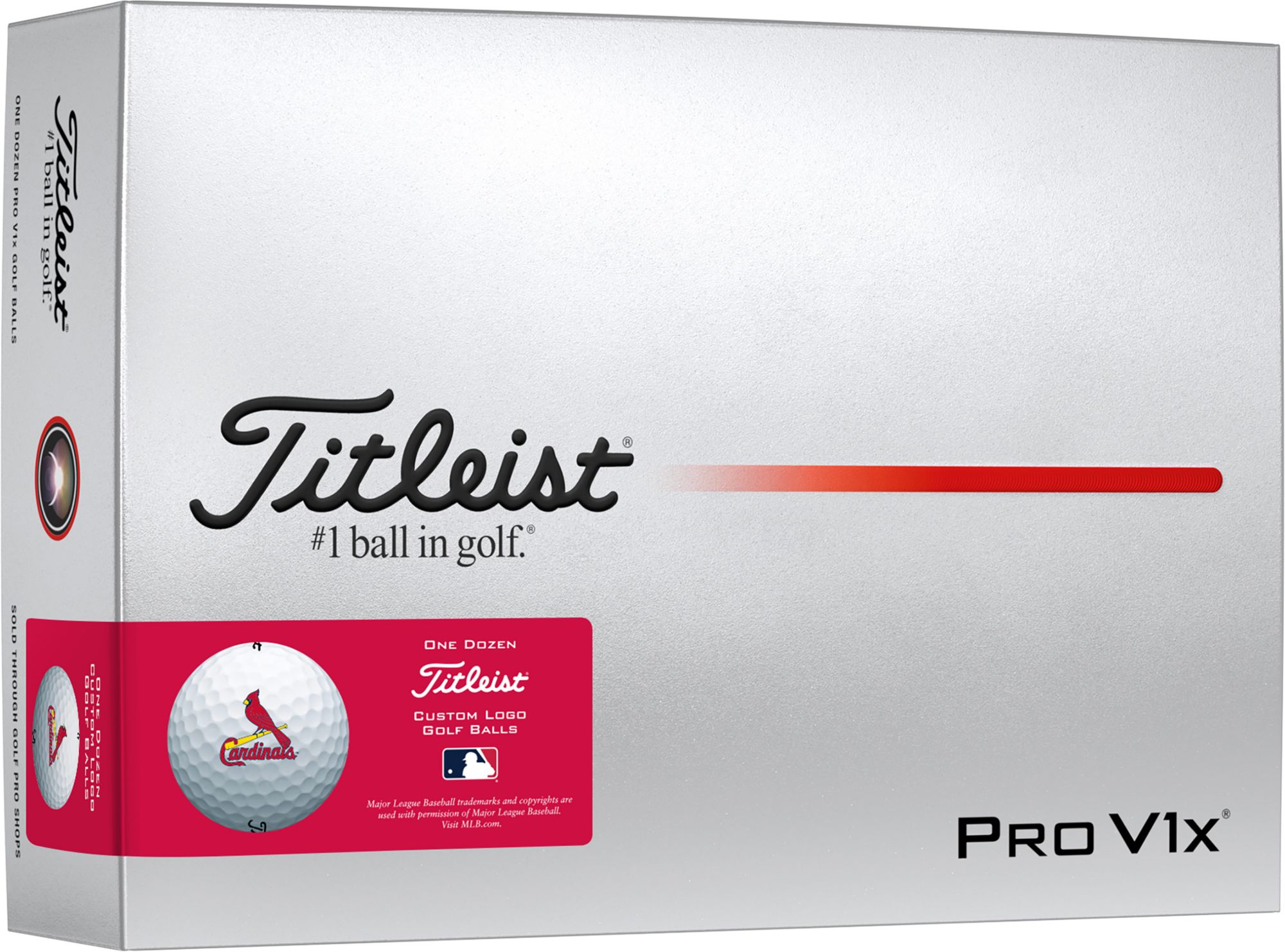 Titleist 2025 Pro V1x St. Louis Cardinals Golf Balls product image