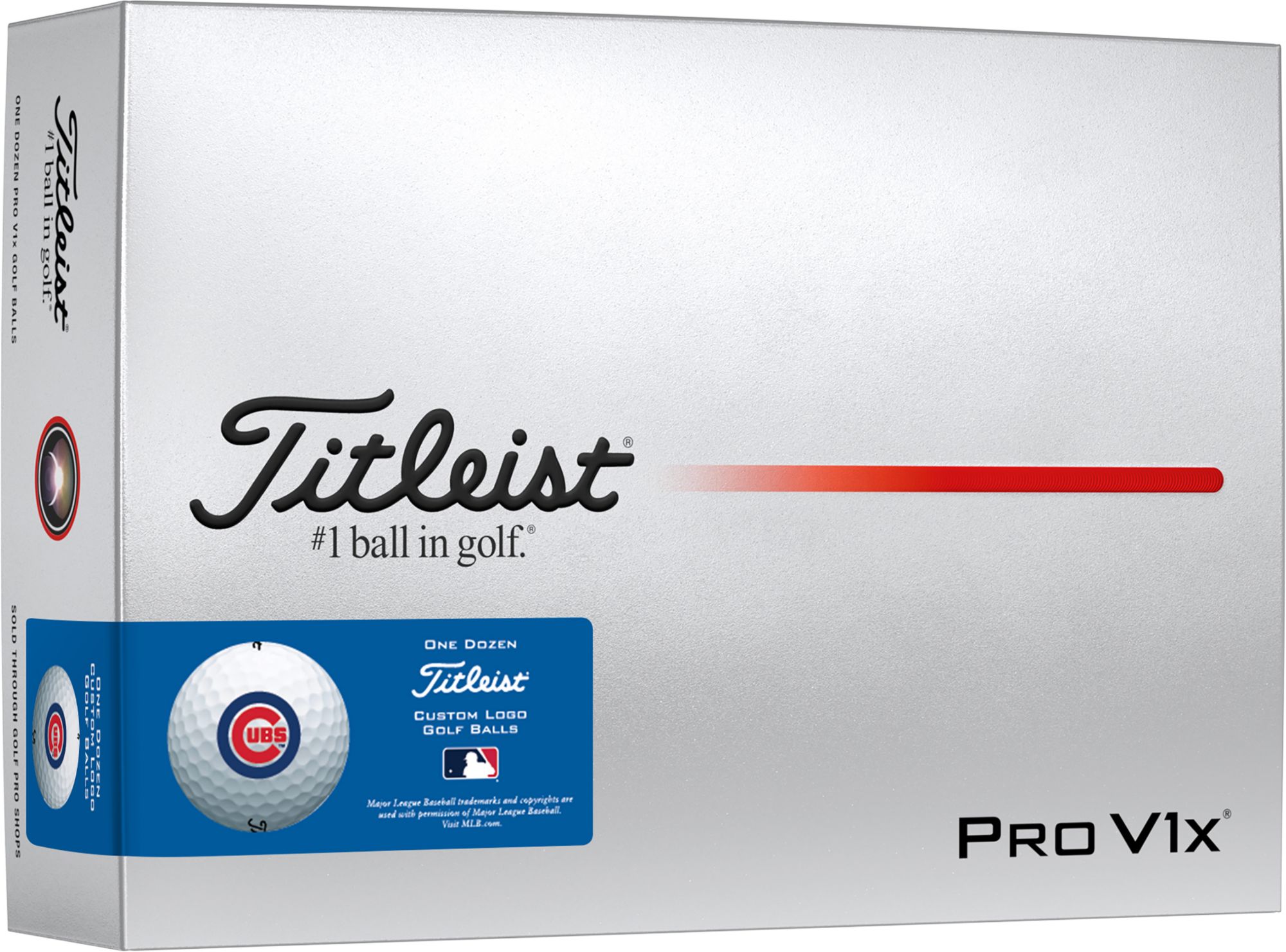 Titleist 2025 Pro V1x Chicago Cubs Golf Balls product image