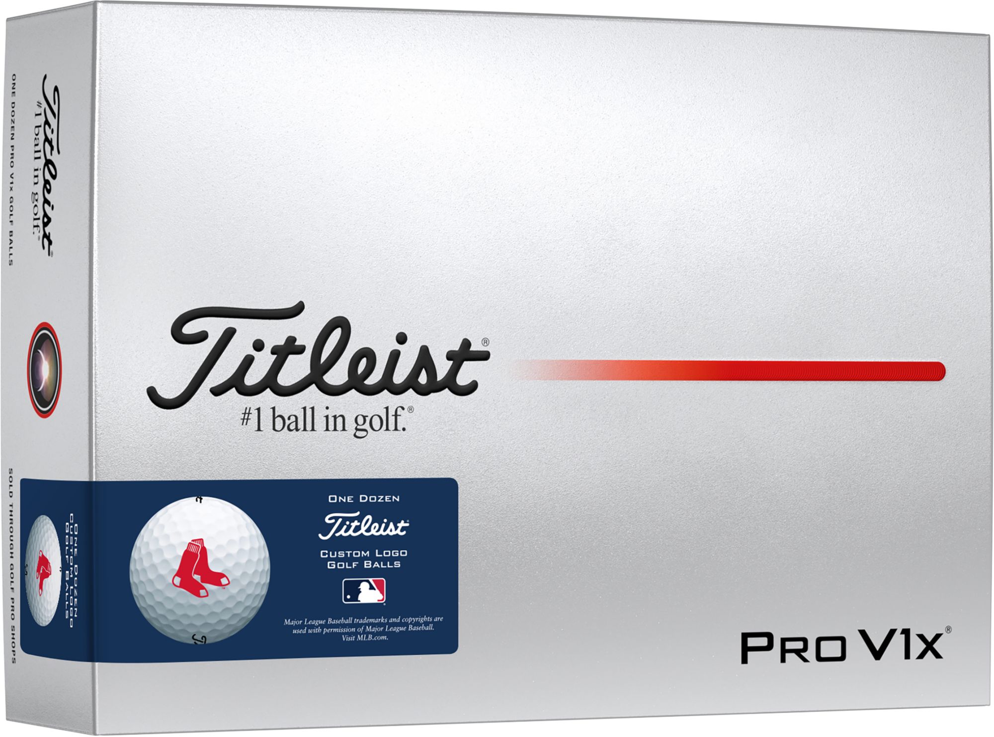 Titleist 2025 Pro V1x Boston Red Sox Golf Balls product image