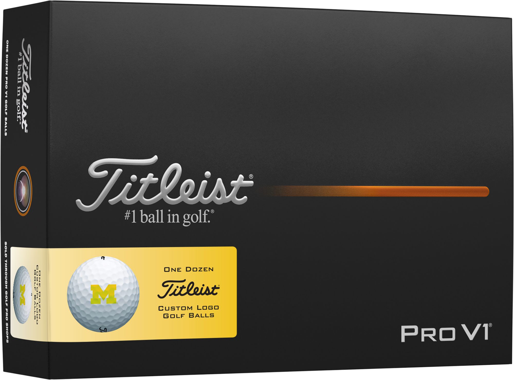 Titleist 2025 Pro V1 Michigan Wolverines Golf Balls product image