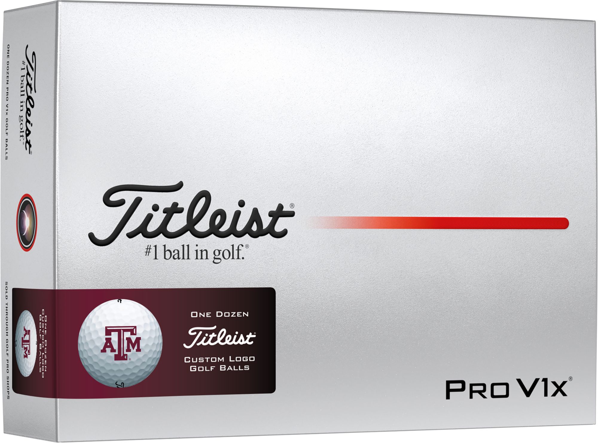 Titleist 2025 Pro V1x Texas A&M Aggies Golf Balls product image