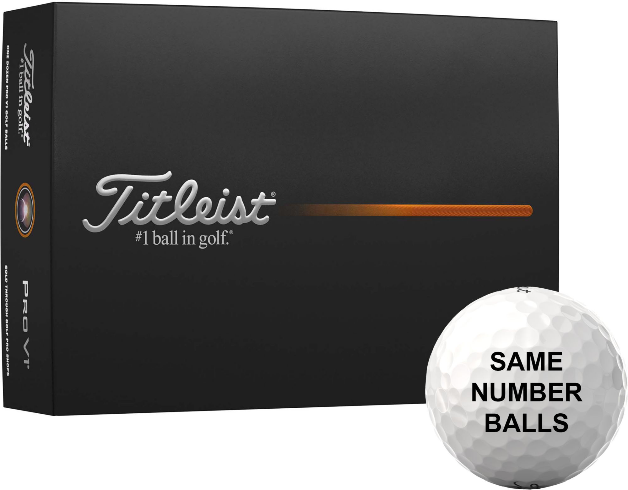 Titleist 2025 Pro V1 Same Number Golf Balls product image