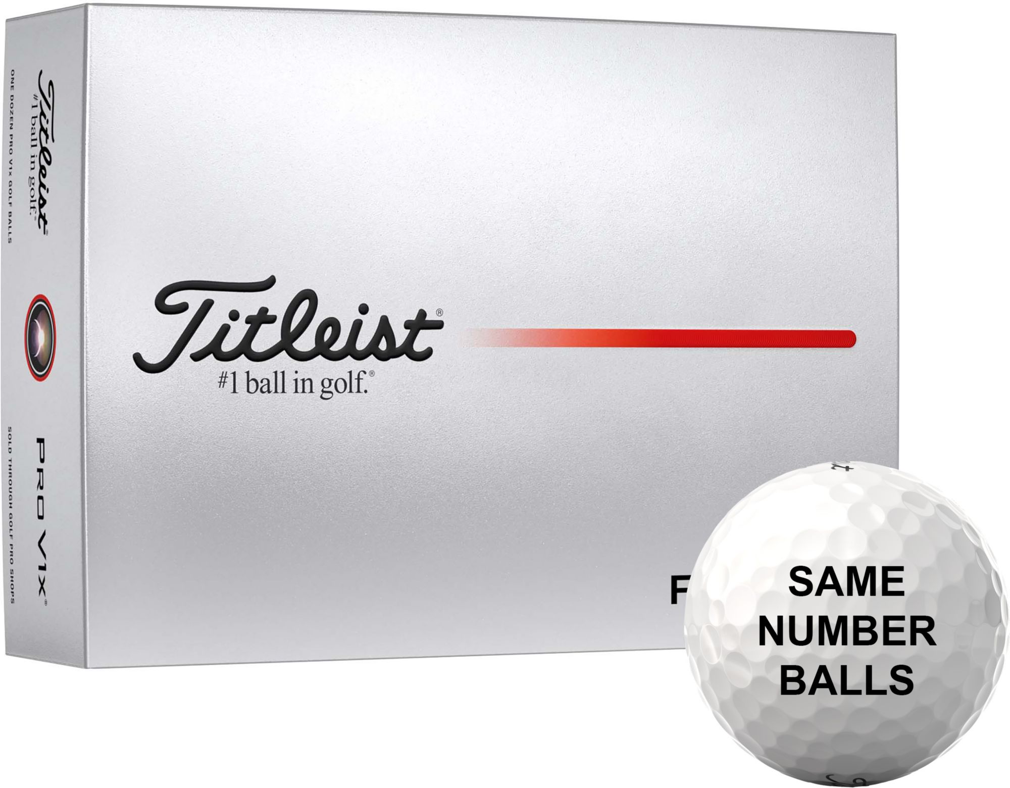 Titleist 2025 Pro V1x Same Number Golf Balls product image