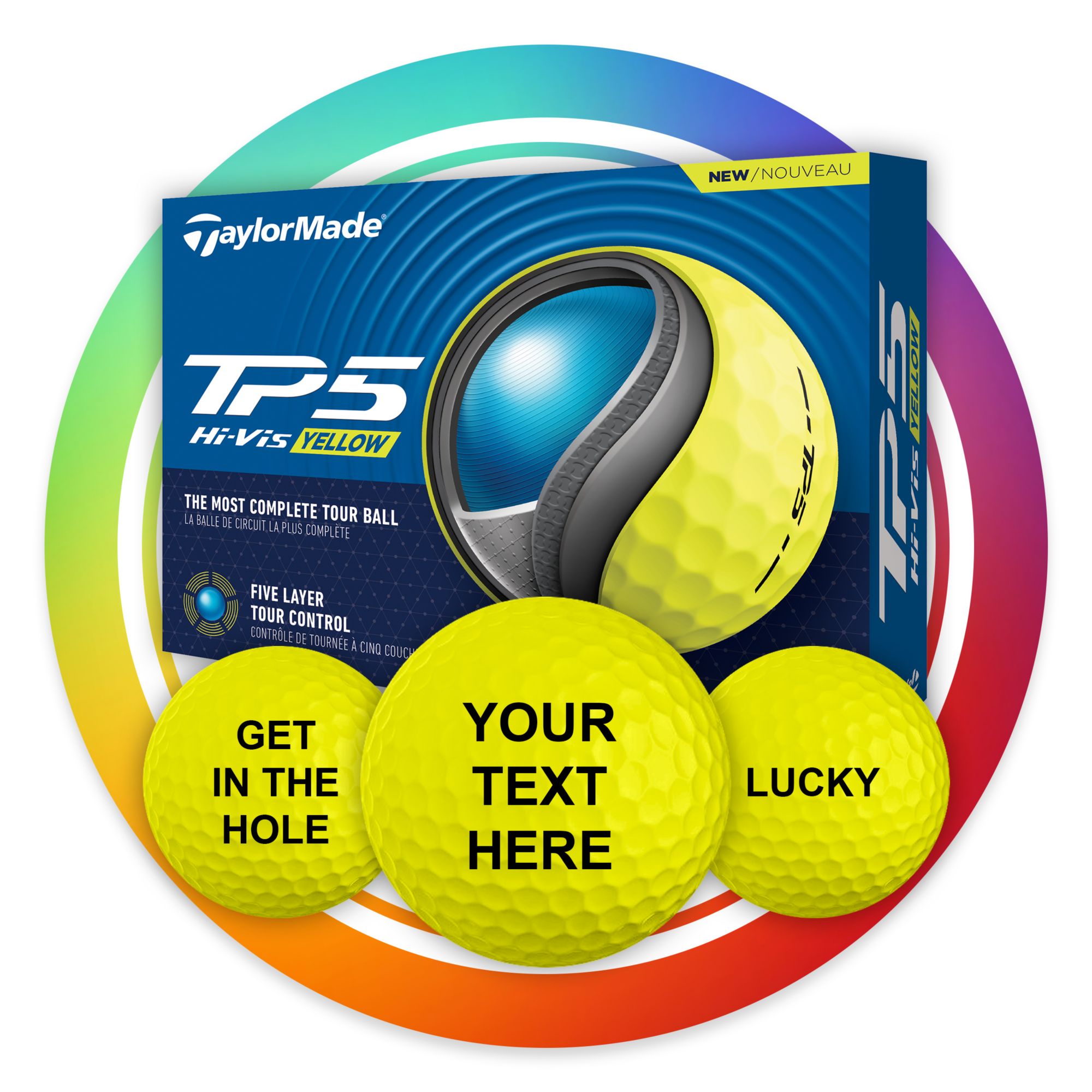 TaylorMade 2024 TP5 Personalized Golf Balls product image