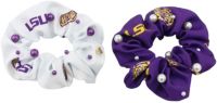 Brianna Cannon LSU Purple Logo Bow Scrunchie