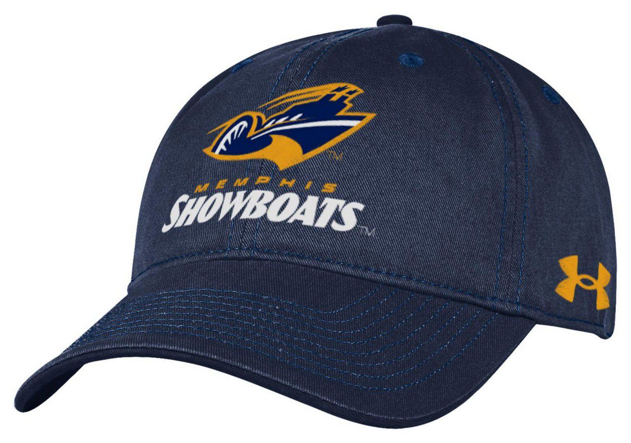 Under Armour Adult Memphis Showboats Navy Unstructured Adjustable Hat product image