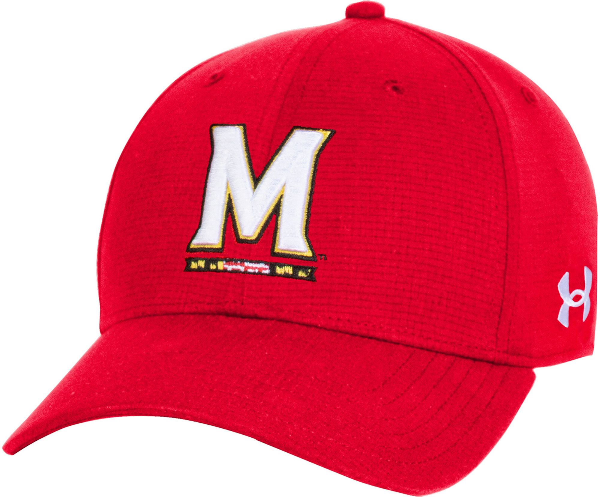 Under Armour Adult Maryland Terrapins Red ArmourVent High Crown Adjustable Hat product image