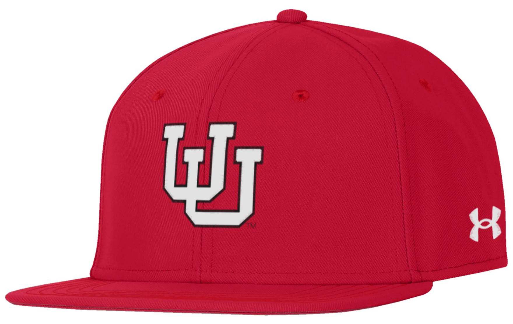 Under Armour Adult Utah Utes Red Fitted Baseball Hat product image