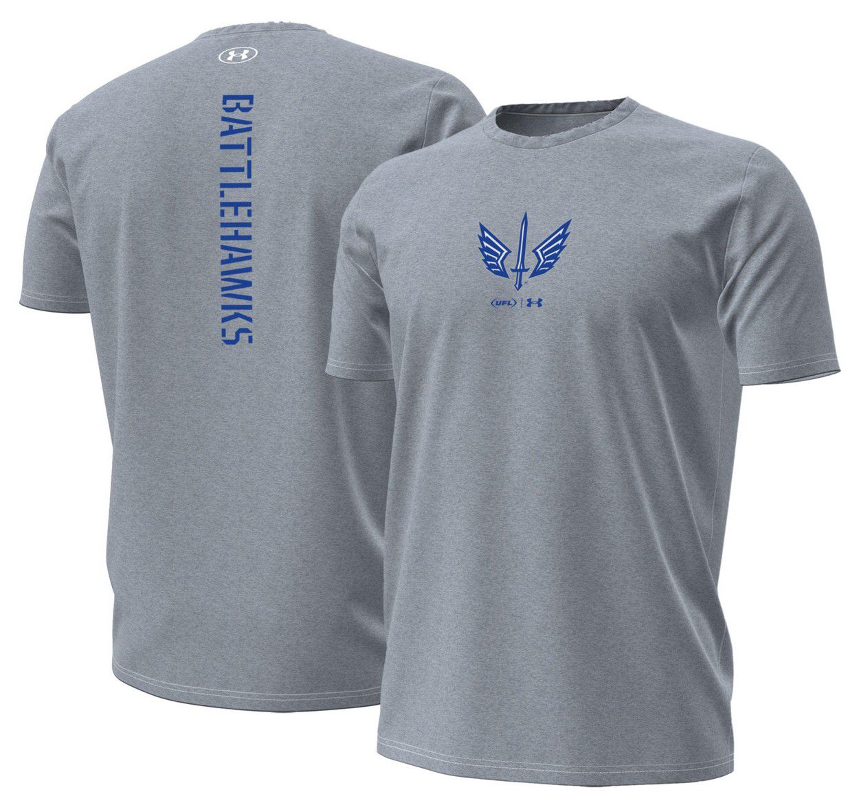 Under Armour Men's St. Louis Battlehawks Grey Performance Cotton T-Shirt product image