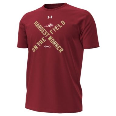 sorry, Under Armour Men's Birmingham Stallions Red Perfect Cotton T-Shirt is currently out of stock