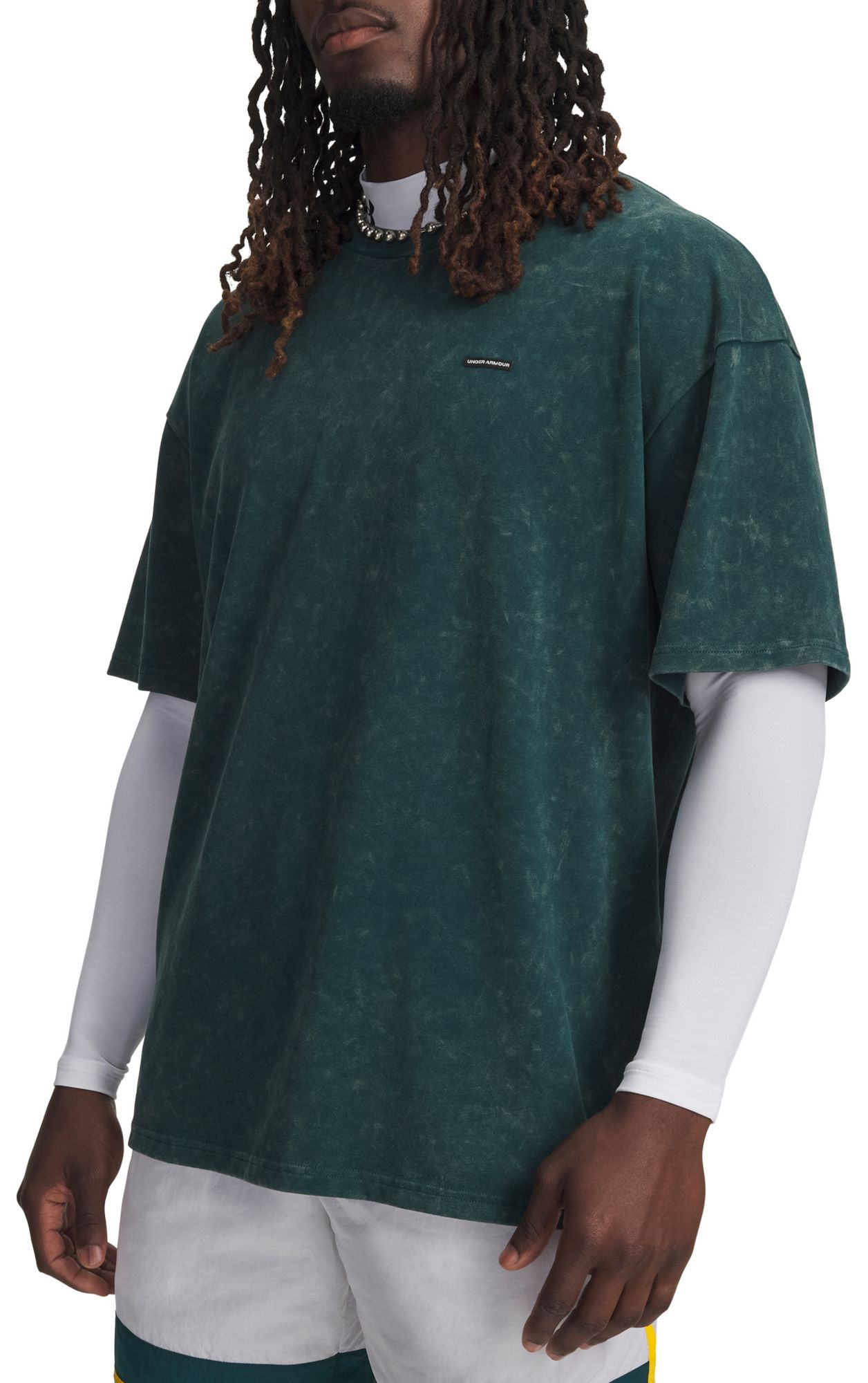 Under Armour Men's Heavyweight Oversized Logo Wash T-Shirt product image